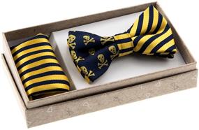 img 1 attached to Canacana Skulls Microfiber Pre Tied Stripes Boys' Accessories