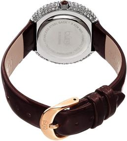 img 1 attached to Burgi BUR199BR Swarovski Accented Burgundy