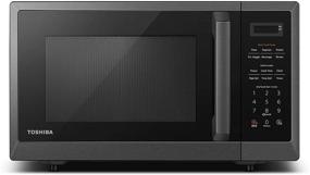 img 4 attached to 🍽️ Toshiba ML2-EM09PA(BS) Smart Sensor Microwave Oven with Position-Memory Turntable, Eco Mode, Sound On/Off - 0.9Cu.ft/900W, Black Stainless Steel, 0.9 Cu Ft