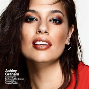 img 3 attached to 🌴 Набор макияжа Revlon x Ashley Graham Tropical Vibes: Тропическая палитра, блеск для губ и палитры для лица+глаз - 2 шт.