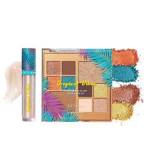 img 4 attached to 🌴 Revlon x Ashley Graham Tropical Vibes Makeup Kit: Tropical Pop Palette, Lip Gloss and Face+Eye Palettes - 2 Pack