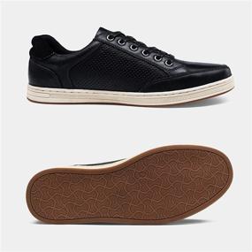 img 3 attached to Timeless Style and Comfort: Jousen Leather Classic 65996Old Men's Fashion Sneakers