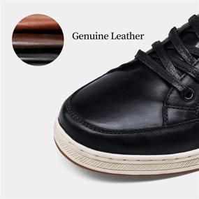 img 2 attached to Timeless Style and Comfort: Jousen Leather Classic 65996Old Men's Fashion Sneakers