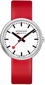 img 4 attached to ⌚ Mondaine Women's Stainless Leather Quartz Watches for Women