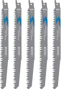 img 4 attached to 🪚 EZARC Wood Pruning Sabre Saw Blade 9-Inch - Sharp Ground Teeth, Long Lifetime, CRV Material - R931GS 5TPI (5-Pack)