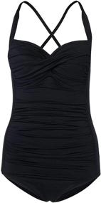 img 2 attached to Seafolly Womens Bandeau Halter Swimsuit