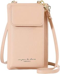 img 4 attached to Aeeque Crossbody Lightweight Leather Shoulder