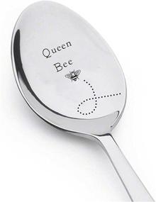 img 1 attached to 🐝 Queen Bee Gourmet Coffee Spoon – Engraved Stainless Steel Gift – Unique Spoon Gift – Best Selling Item – Gift for Him/Her – A28