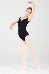 img 2 attached to Dance Elite Sashay Leotard Shoulder Sports & Fitness