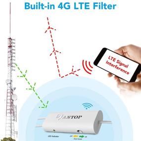 img 1 attached to 📺 ANTOP Smartpass Amplifier TV Signal Booster for Non-Amplified TV Antenna with 4G LTE Filter, High Gain and Low Noise - Amplify VHF, UHF Signals - Includes USB Power Adapter and 5ft USB Cable W