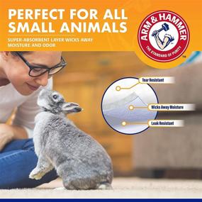 img 2 attached to Arm &amp; Hammer Super Absorbent Cage Liners for Small Animals - Guinea Pigs, Hamsters, Rabbits - Best Guinea Pig Pads, Hamster &amp; Rabbit Cage Liners - 7 Count - Small Animal Pet Products
