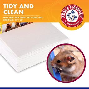 img 1 attached to Arm &amp; Hammer Super Absorbent Cage Liners for Small Animals - Guinea Pigs, Hamsters, Rabbits - Best Guinea Pig Pads, Hamster &amp; Rabbit Cage Liners - 7 Count - Small Animal Pet Products