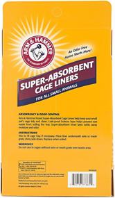 img 3 attached to Arm &amp; Hammer Super Absorbent Cage Liners for Small Animals - Guinea Pigs, Hamsters, Rabbits - Best Guinea Pig Pads, Hamster &amp; Rabbit Cage Liners - 7 Count - Small Animal Pet Products