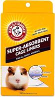 arm &amp; hammer super absorbent cage liners for small animals - guinea pigs, hamsters, rabbits - best guinea pig pads, hamster &amp; rabbit cage liners - 7 count - small animal pet products logo