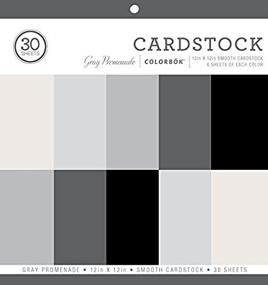 img 3 attached to 🎨 Smooth Gray Promenade Cardstock Paper Pad by Colorbok, 12"x12