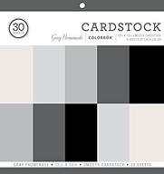 🎨 smooth gray promenade cardstock paper pad by colorbok, 12"x12 logo