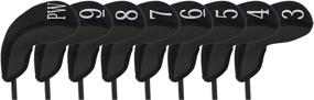 img 1 attached to 🏌️ Stealth Club Covers 18010 Hybrid Set 3-PW Golf Club Head Cover (8-Piece), Solid Black