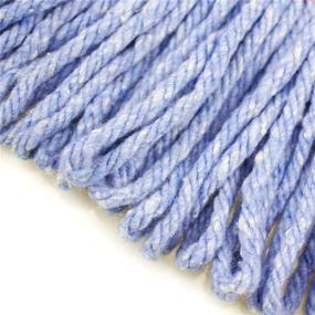 img 1 attached to 🧹 Commercial Heavy Duty String Blue Wet Mop Head Replacement | Fits 3 Types Commercial Mop Handle (3, Medium) - High Quality & Durable