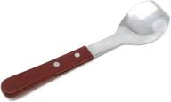 🍦 versatile honbay stainless steel ice cream scoop: effortless scooping with a classic wood handle for your kitchen logo