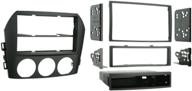 π metra 99-7506 installation kit for 2006-2008 mazda miata mx-5 vehicles (black) - single or double din logo