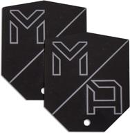 mob armor mobnetic plates (2 pack) - the ultimate magnetic phone mounting solution for cars - universal smartphone mounting plates - a must-have vehicle accessory for cellphones - black logo