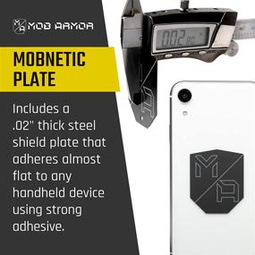 img 2 attached to Mob Armor MobNetic Plates (2 Pack) - The Ultimate Magnetic Phone Mounting Solution for Cars - Universal Smartphone Mounting Plates - A Must-Have Vehicle Accessory for Cellphones - Black