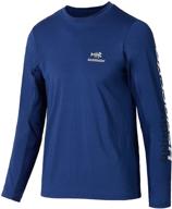 🎣 bassdash upf 50+ youth fishing t shirts: long sleeve performance uv protection for active boys & girls logo