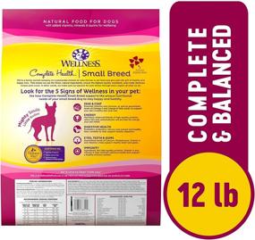 img 3 attached to Wellness Complete Health Small Breed Turkey & Oatmeal Dry Dog Food - Natural, Healthy, Made in USA, No Meat by-Products, Fillers or Artificial Preservatives