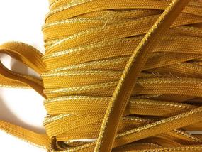 img 1 attached to Stylish and Trendy Metallic Mustard Cord Edge Clothing Draperies Sewing: Perfect for Fashion-forward Designs