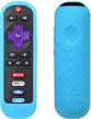 remote cover case compatible with roku rc280 rc282 remote - symotop silicone shockproof protective cover case only compatible with tcl rc280 rc282 tv remote controller - blue logo