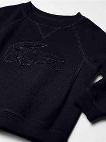 img 1 attached to 👕 Lacoste Boys' Big Croc Crewneck Sweatshirt: Style meets comfort for young fashion enthusiasts!