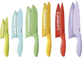 img 1 attached to 🔪 Cuisinart C55-12PCER1 Advantage Color Collection 12-Piece Knife Set with Blade Guards, Assorted Colors