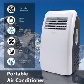img 3 attached to 🌬️ Ultimate All-in-One Cooling Solution: 3-in-1 Portable Air Conditioner with Dehumidifier, Fan Mode, Remote Control, and Window Mount Exhaust Kit