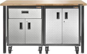 img 1 attached to Gladiator GAGB28FDYG: The Ultimate Full-Door Modular Gearbox Steel Cabinet