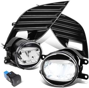 img 4 attached to 🔦 Enhance Visibility and Style with DNA Motoring FL-ZTL-317-CH LED Fog Light Lamp Set: Complete with Bezel+Switch