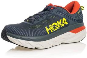 img 3 attached to HOKA ONE Persimmon 👟 Fashion Sneakers - Men's Synthetic Trainers