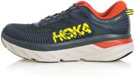 hoka one persimmon 👟 fashion sneakers - men's synthetic trainers logo