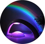 🌈 led rainbow lights projector - rainbow lamp with 5 led bulbs, night light rainbow maker for bedroom, kids - perfect rainbow gift логотип