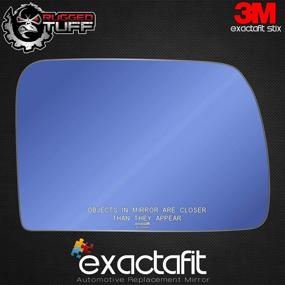 img 2 attached to 🔍 Exactafit 8204BR Passenger Side Mirror Glass Replacement for 2000-2006 BMW X5 - 8 Inch Diagonal - Adhesives Included