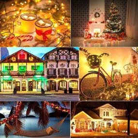 img 2 attached to Gogsic 164ft 500 LED Christmas Tree Lights Color Changing Fairy Lights, 11 Modes with Timer Remote Extendable Christmas Tree String Lights for Indoor Outdoor Xmas Tree Decoration (Multicolor & Warm White)