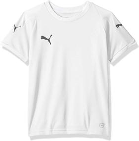 img 1 attached to PUMA Jersey Cyber Yellowpuma Black Boys' Clothing - Active