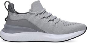 img 3 attached to Axcone Lightweight Sneakers for Men's Running, Jogging, and Athletic Workouts