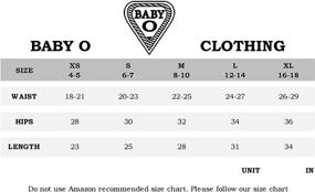 img 1 attached to 👧 BabyO Length Tiered Stonewash Girls' Clothing and Skirts & Skorts for Children