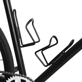 img 1 attached to 🚲 GCA 2-Pack Black Aluminum Bicycle Water Bottle Holder Rack Bracket