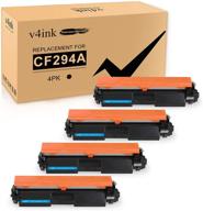 🖨️ v4ink cf294a compatible toner cartridge replacement for hp 94a 94x - black ink for hp pro m118dw pro mfp m148dw m148fdw m149fdw m118 m148 printer - 4 pack logo