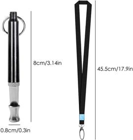 img 3 attached to 🐶 Maxin 3 Pcs Dog Training Whistle: Interactive Toys and Professional Whistles with Lanyard for Recall Training and Stop Barking