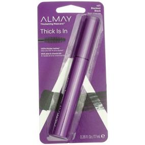 img 3 attached to Almay Thickening Mascara Blackest Black Makeup in Eyes