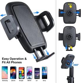 img 1 attached to 🚗 CORROY Car Cup Holder Phone Mount - Universal Adjustable Cup Holder Cradle Car Mount for Cell Phones