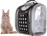 🐱 xzking cat backpack for cats and small dogs – travel bag and carrier backpack, ideal for traveling, hiking, camping, with bunny and large cat back pack options logo