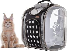 img 4 attached to 🐱 XZKING Cat Backpack for Cats and Small Dogs – Travel Bag and Carrier Backpack, Ideal for Traveling, Hiking, Camping, with Bunny and Large Cat Back Pack Options